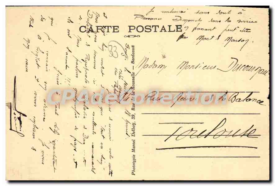 Camp Militaire de SOUGE (Gironde) — Bâtiments des Officiers — M. D. — Achterkant