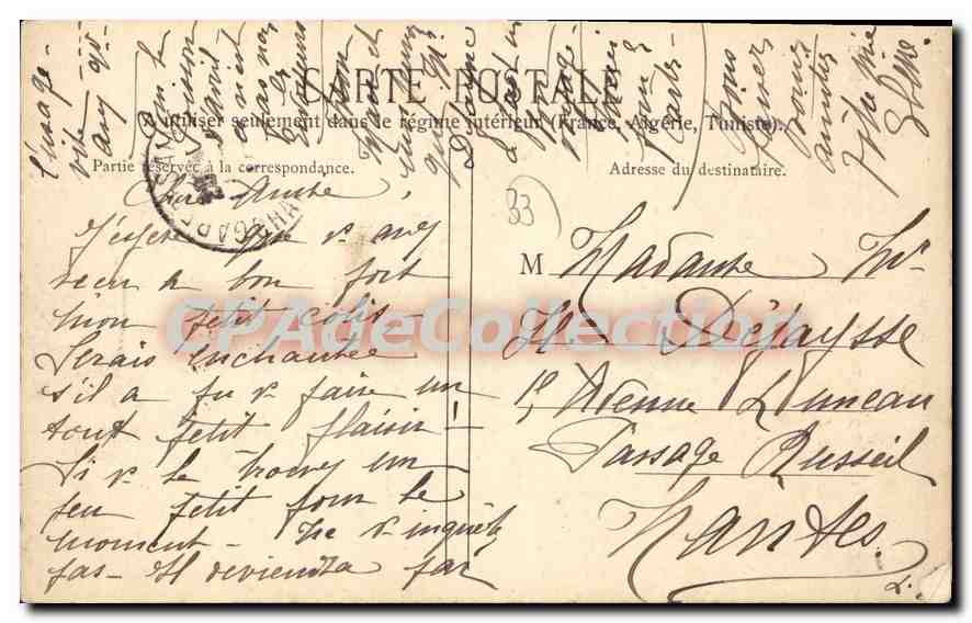 Saint-André-de-Cubzac 9. — Pont du Chemin de Fer (Piles renforcées) — Édition Photo-Postal — Verso
