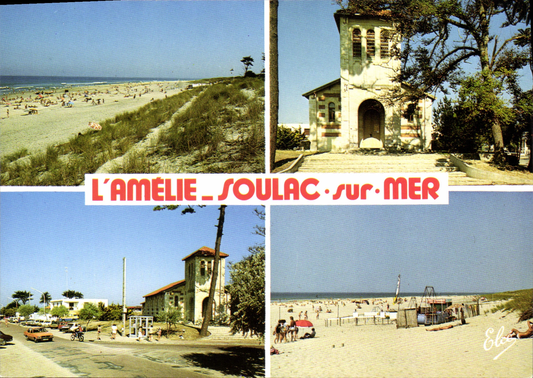 Amélie - Soulac-sur-Mer — Ansicht der Strand und Kirche — Élèe