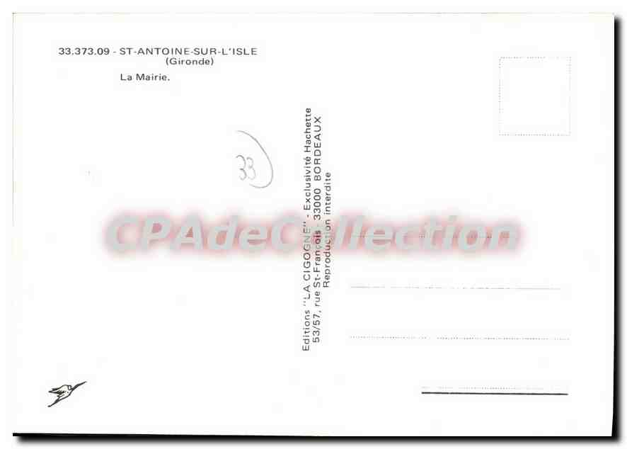 La Mairie — Saint-Antoine-sur-l'Isle — Éditions 'LA CIGOGNE' — Reverso