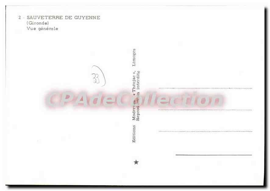 Sauveterre de Guyenne — Vue générale — Editions Théojaac — Reverso