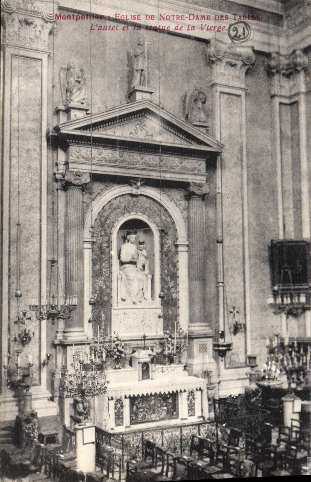 CPA Montpellier Eglise De Notre Dame Des Tables