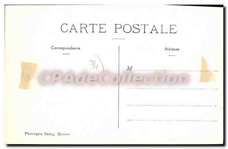 CPA Montpellier Eglise De Notre Dame Des Tables — Back