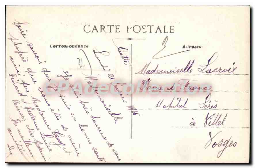 CPA Station Balneaire Cette Quai D'Alger SETE — Back