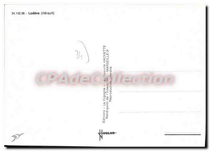 CPSM Lodeve — Back
