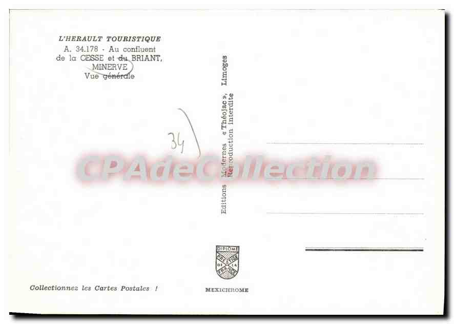 CPSM Cesse Et Du Briant Minerve Vue Generale — Back