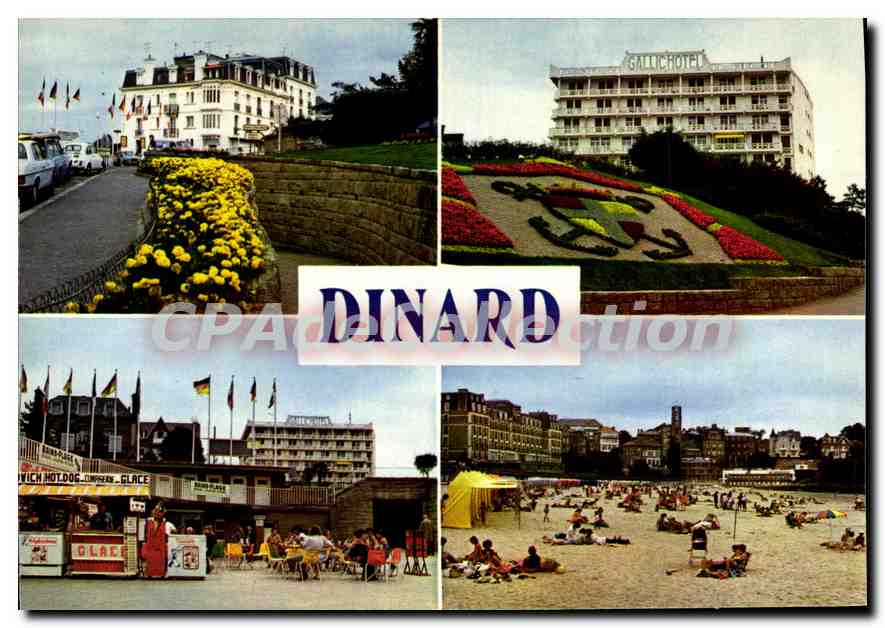 Dinard — vue de la plage, du casino et de l'hôtel Gallic — Édition La Cigogne