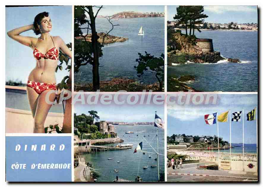Dinard - Côte d'Émeraude — vue de la baie de la Rance, plage et pointe de la Malouine — Lumicap