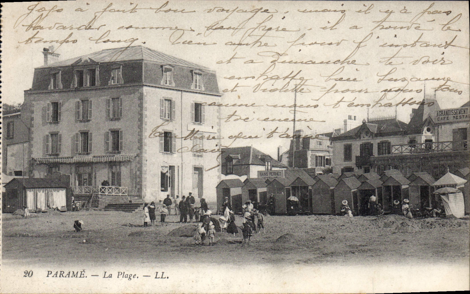 Paramé — La Plage — LL. — Éditeur LL, n° 20 - Anverso