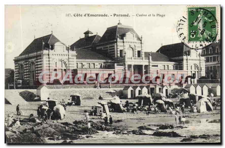 Côte d'Emeraude - Paramé - Casino et la Plage — Éditeur : Côte d'Emeraude, n° 317