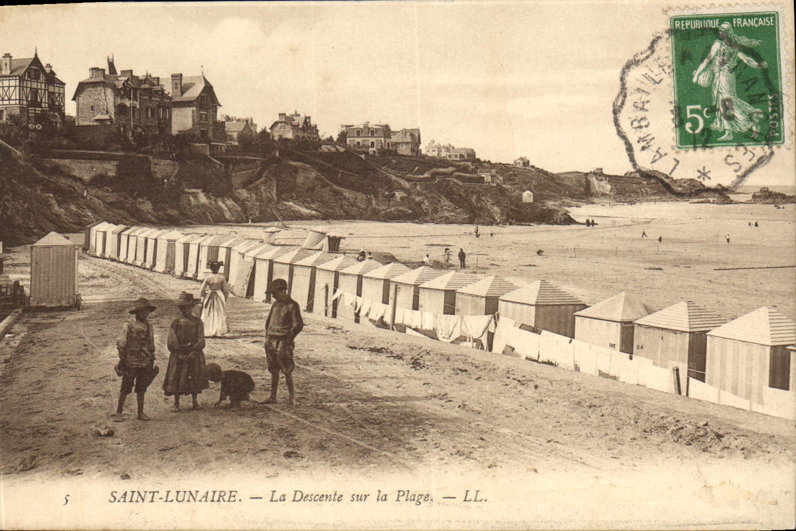 Saint-Lunaire — La Descente sur la Plage — LL.