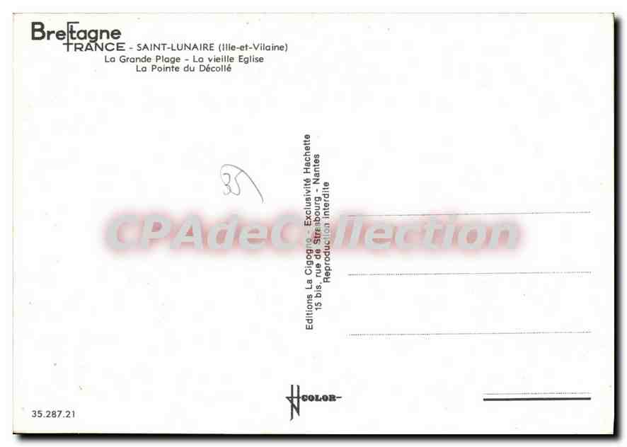 Saint-Lunaire — plage, voiliers, église — La Cigogne — Reverso