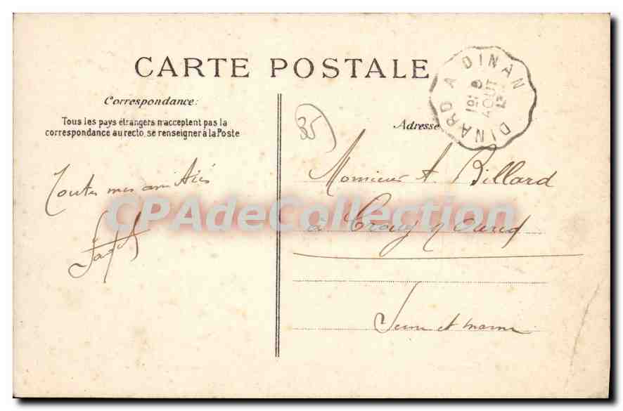 Saint-Malo — Vedette par grosse Mer — Éditeur EID, n° 2859 — Reverso