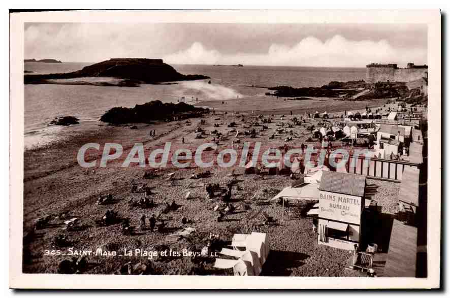 Saint-Malo — La Plage et les Bains Martel — Bureau Carnot