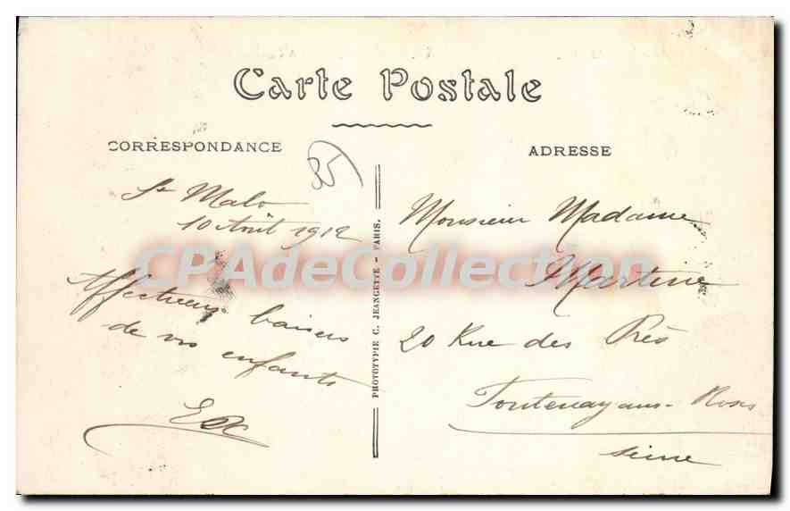 St-Malo — Le Casino et le Bassin à flot — Cote d'Émeraude, n°48 — Achterkant