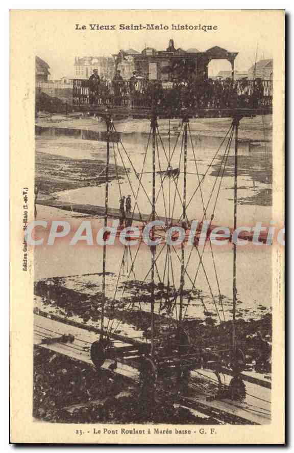 El Puente Rouland a marea baja — Saint-Malo — Edición G. F. n°21