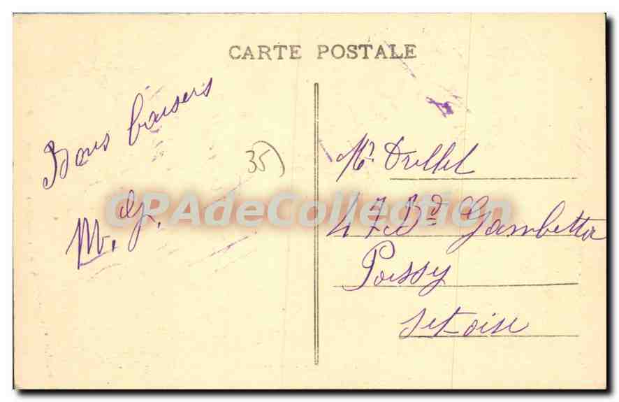 El Puente Rouland a marea baja — Saint-Malo — Edición G. F. n°21 — Reverso