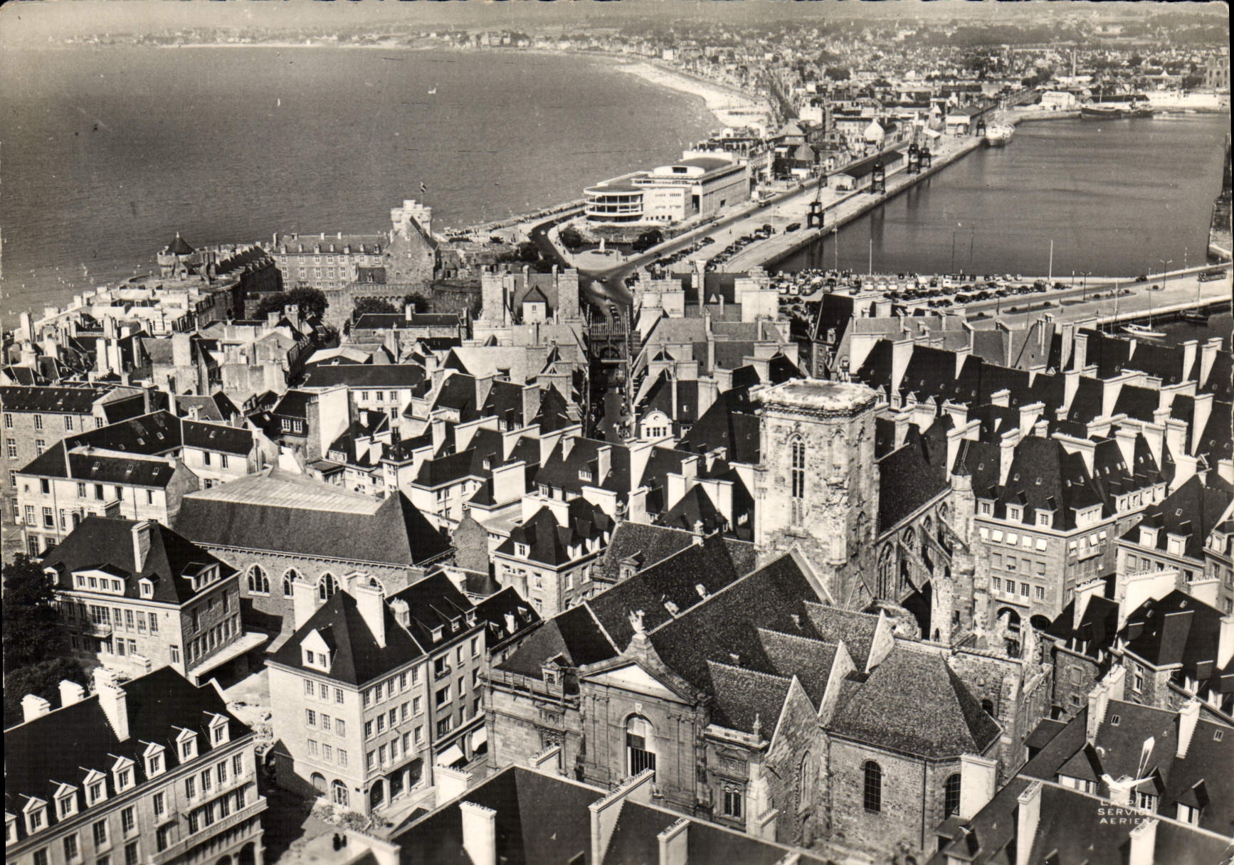 Vue aérienne de Saint-Malo — Éditeur Service Aérien — N° 15 - Anverso
