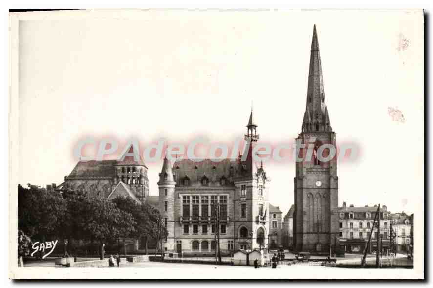 Redan (Ille-et-Vilaine) — L'Église, l'Hôtel de Ville et la Tour Isolée — SABY