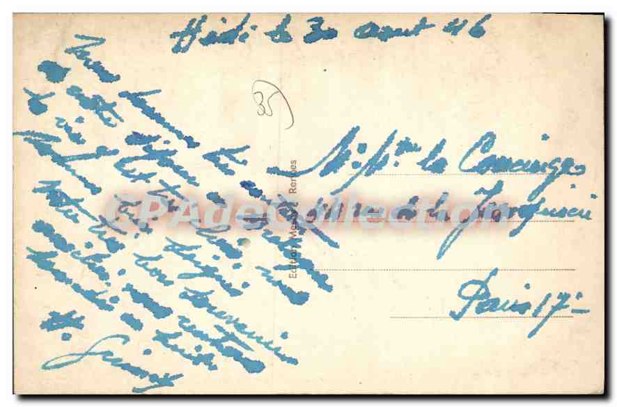 Hédé (Il.-et-V.) — La Tour du Vieux Château — Éditeur Méry, n°7 — Verso