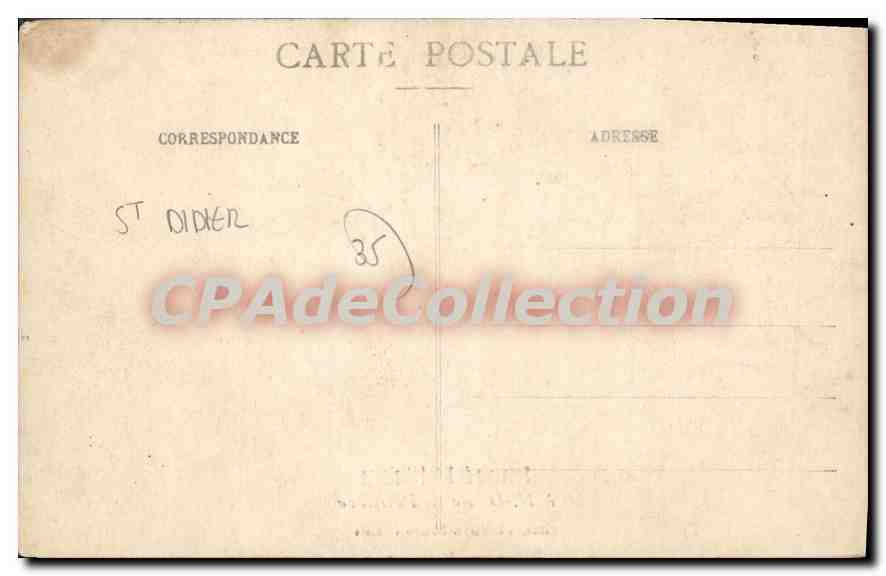 Pèlerinage à Notre-Dame de la Peinière — Souvenir de Mon Pèlerinage — Collection B. St. Didier — Verso