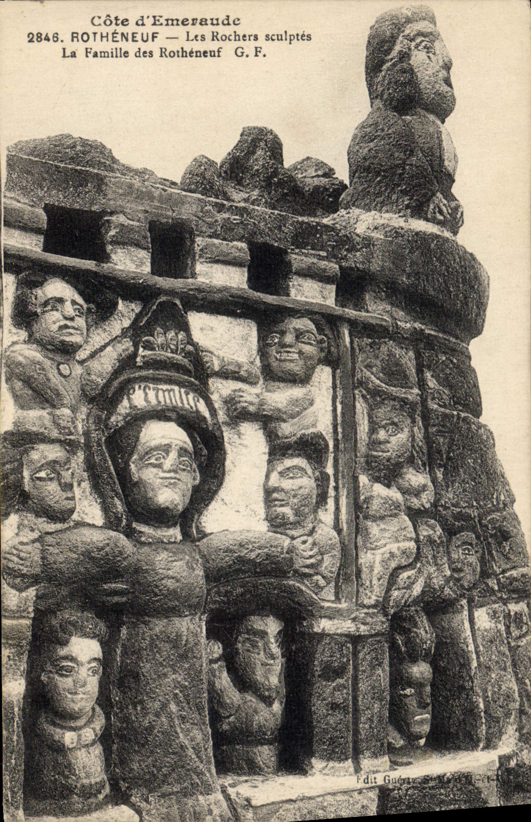Côte d'Emeraude — Les Rochers sculptés — G.F. — Édit Guéras