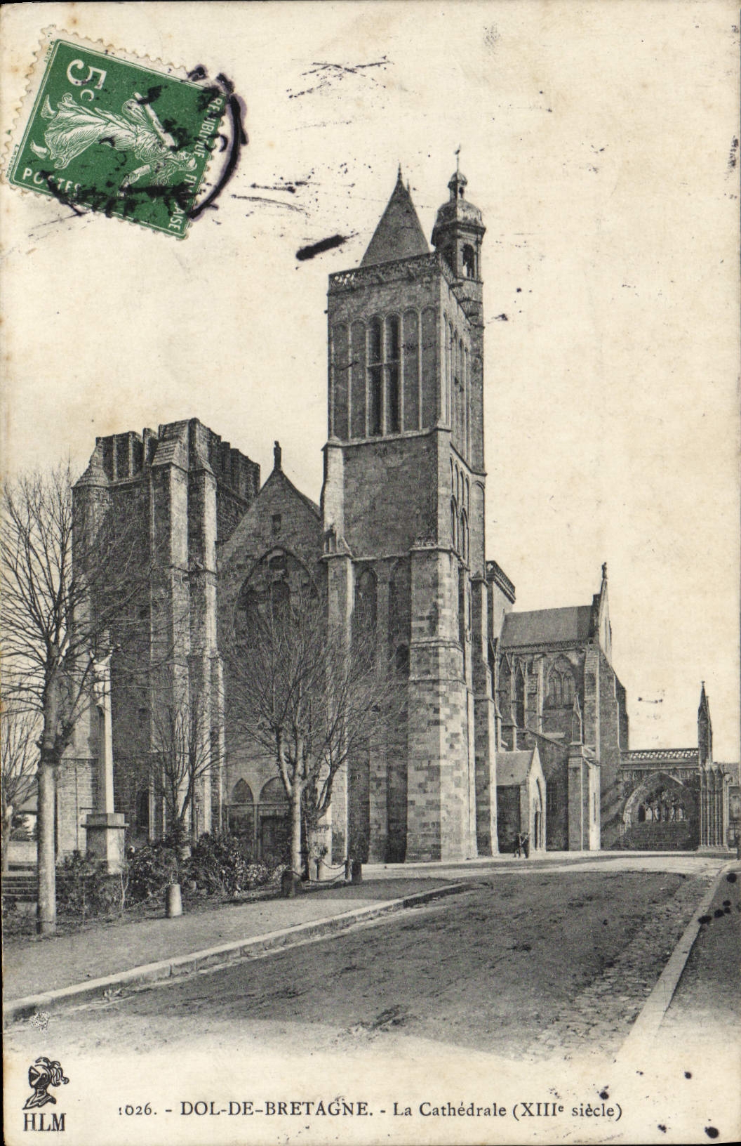 Dol-de-Bretagne — La Cathédrale (XIIIe siècle) — HLM, n° 026