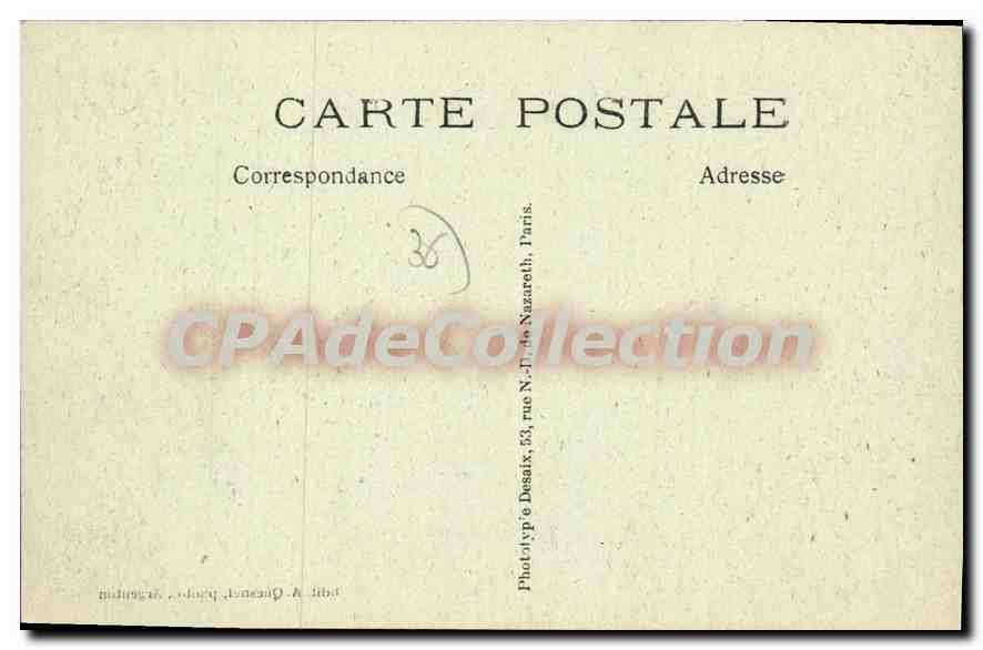 Gargilesse — Square and Entrance to the Castle — Edit. A. Quesnel, photo. Argenton — Back