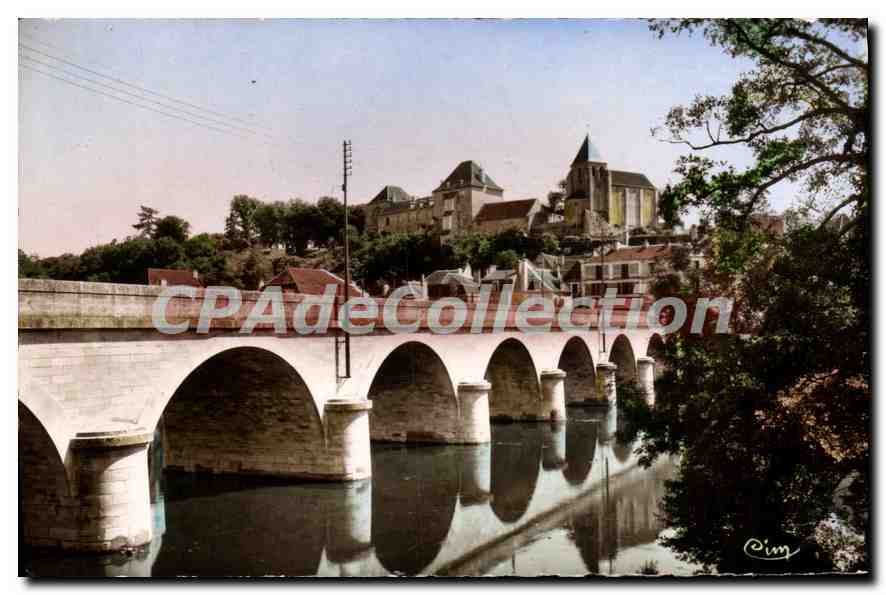CPA Le Blanc Le Pont Et Le Vieux Chateau