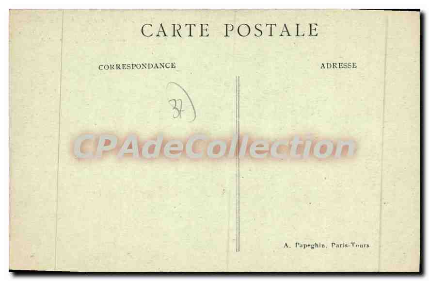 CPA Tours Vieilles Maisons Place Foire Le Roi — Verso