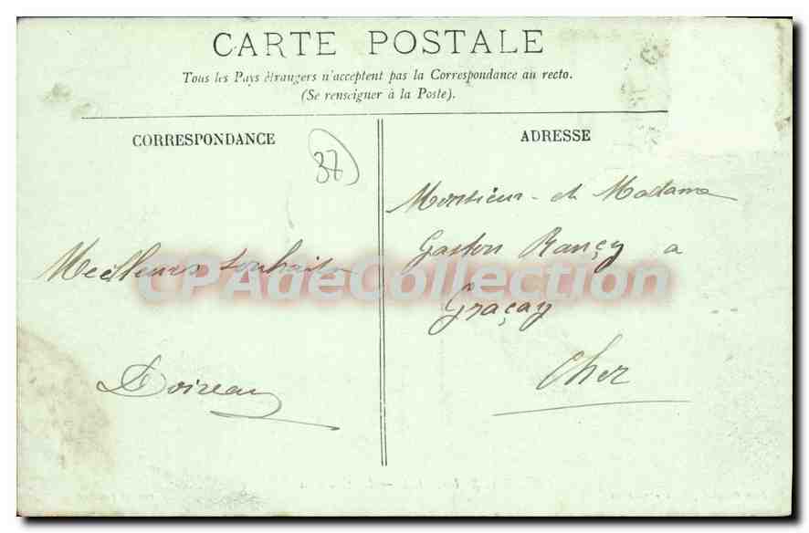 CPA Chisseaux Le Chateau — Rückseite