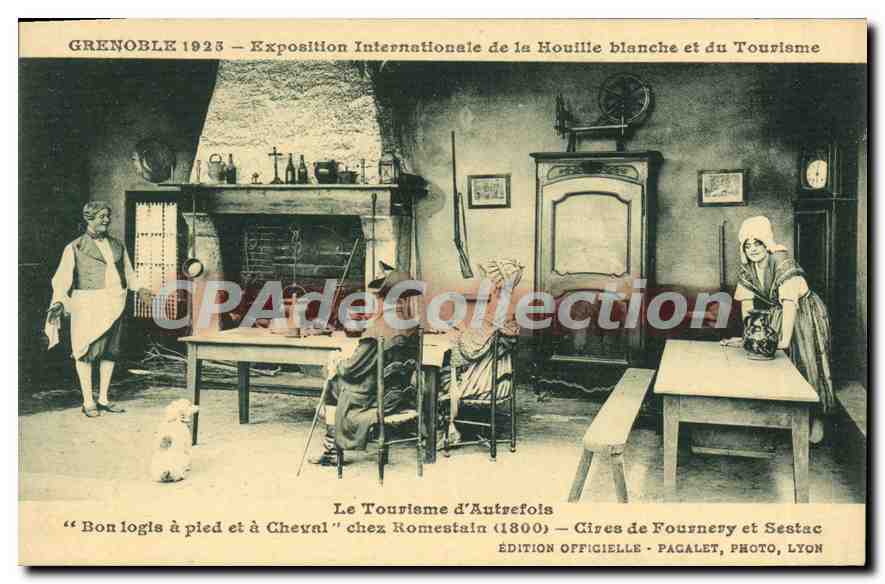 Grenoble 1923 — Exposition Internationale de la Houille blanche et du Tourisme — Le Tourisme d'Autrefois