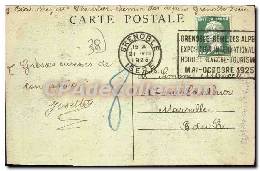 Grenoble 1925 — Exposition Internationale de la Houille blanche et du Tourisme — Le Pavillon Italien, annexe — Édition officielle Pacalet, photo, Lyon — Reverso