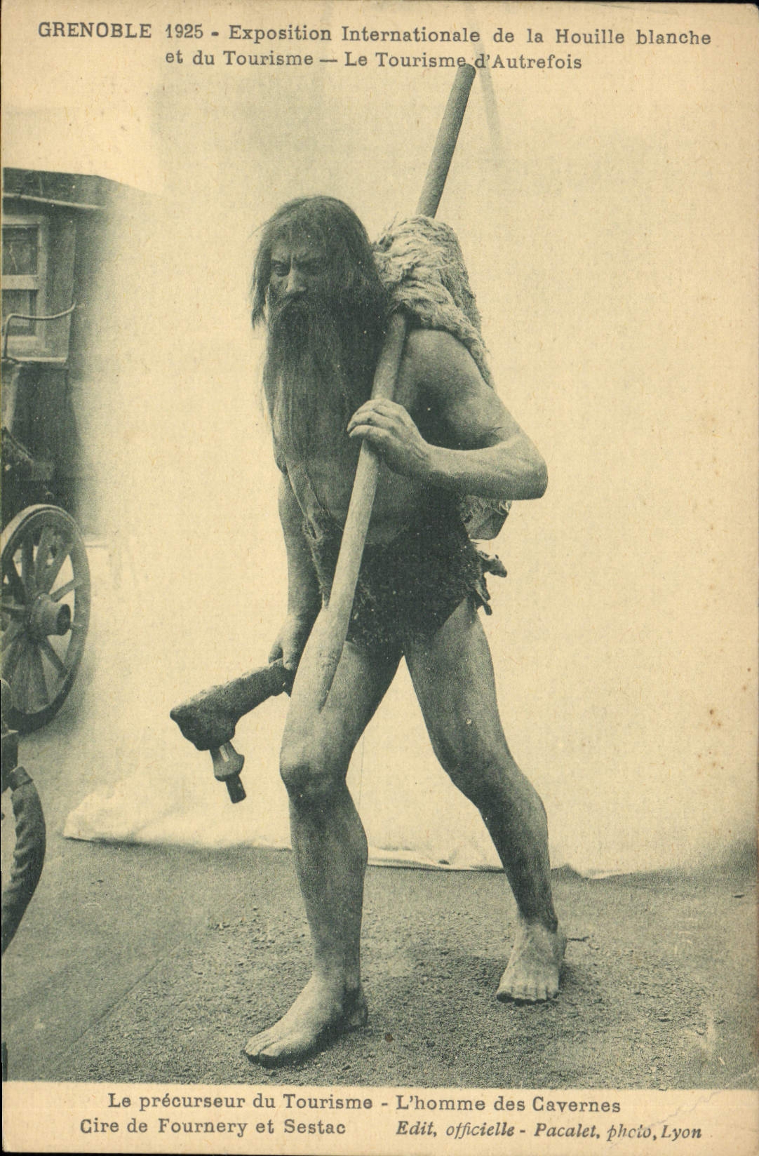 Grenoble 1925 — Exposition Internationale de la Houille blanche et du Tourisme — L'homme des Cavernes