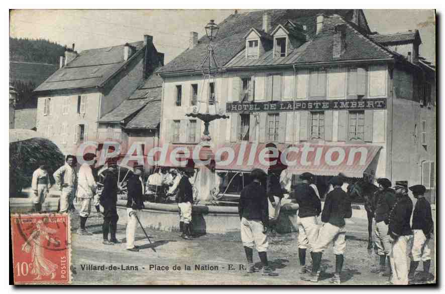 Villard-de-Lans - Place de la Nation - Hôtel de la Poste Imbert