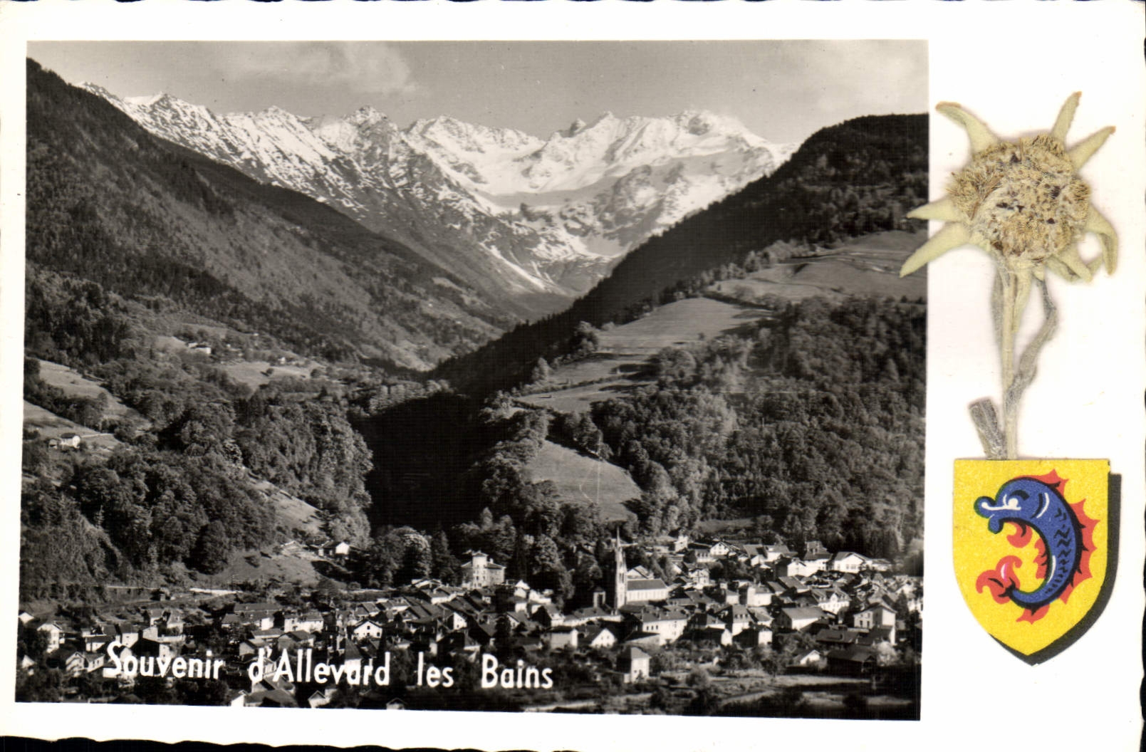 Allevard-les-Bains — vue générale et le Gleyzin — Édition d'Art Andre' Grenoble