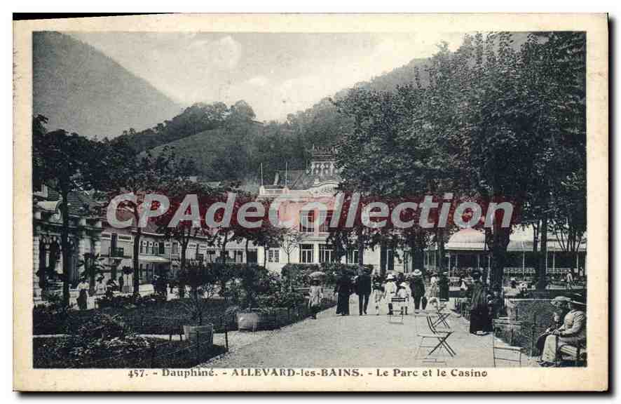 Allevard-les-Bains - Le Parc et le Casino — CPAdeCollection, n°457