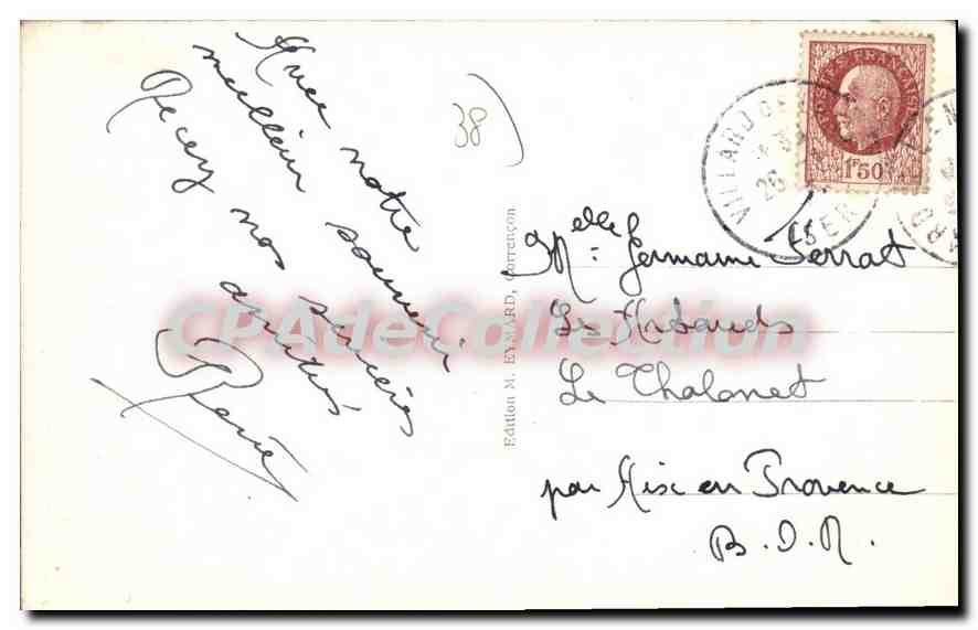 Corrençon (1150 m) — Skipiste Le Cornafion — Édition N. EYMARD, Corrençon — Rückseite