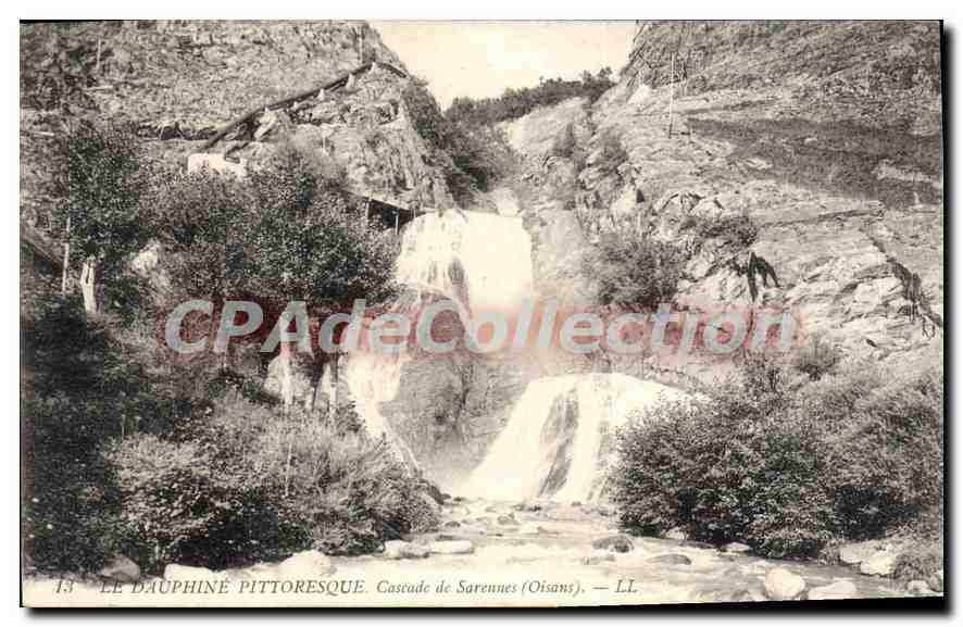 Cascade de Sarennes (Oisans) — The Picturesque Dauphiné — LL, n°13