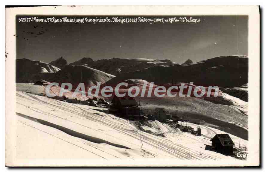 Vue générale de l'Alpe d'Huez — Mont de Lans — Mont Beije — Râteau — Mont de Lans