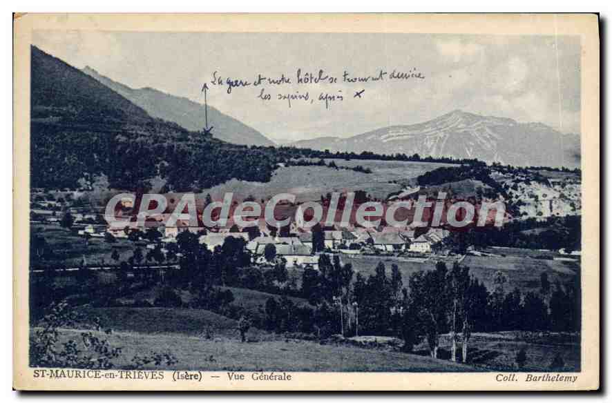 CPA St Maurice En Trieves Vue Generale