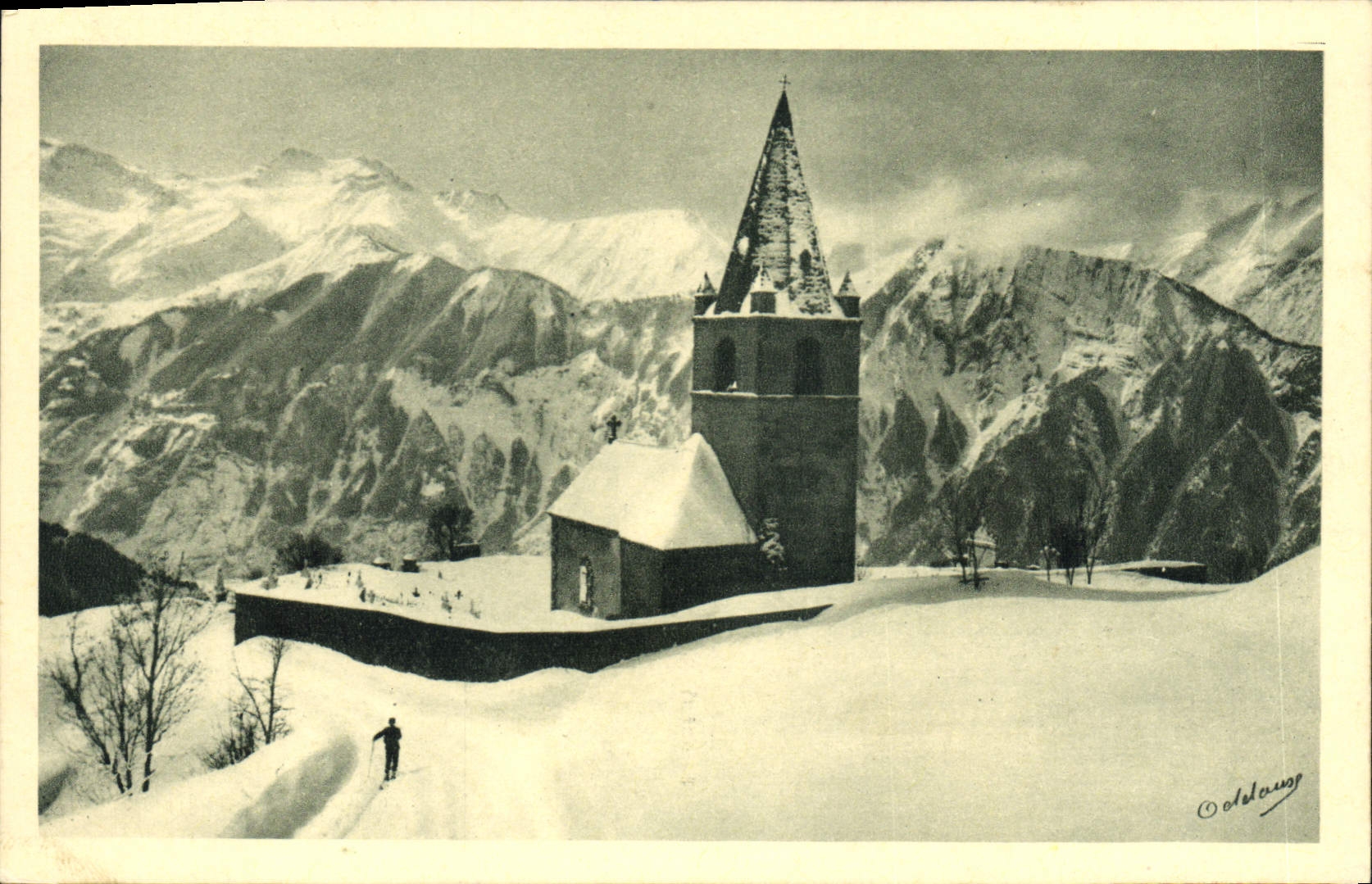 Kirche von Huez — Oisans — © Delamarre