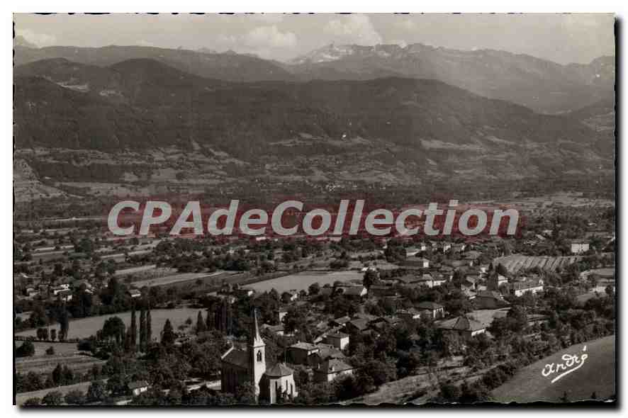 Saint-Vincent-de-Mercuze — Allgemeiner Blick — Dellelonne-Massiv (2981 m) — Art Edition André, Grenoble