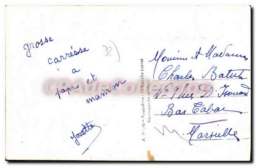 Chichilianne (1000) - Ruthière und St-Lautarel — Gep — Rückseite