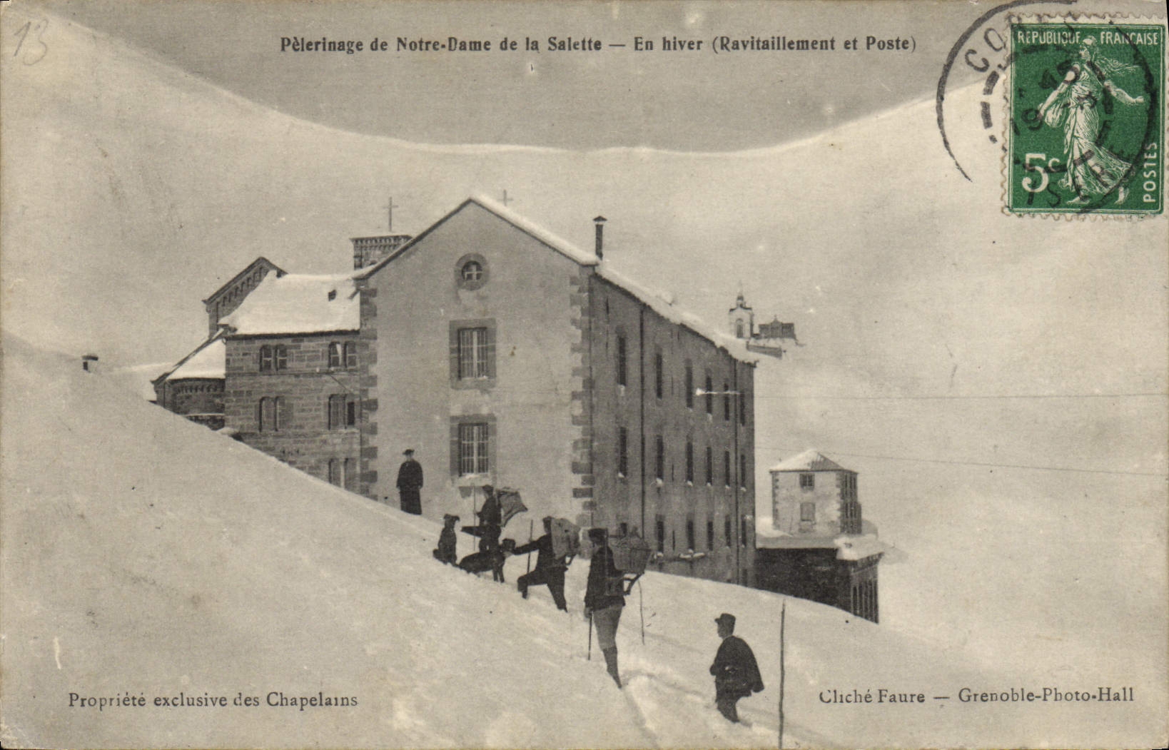 Pilgrimage to Notre-Dame de la Salette — In Winter (Supplies and Post Office) — Cliché Faure — Grenoble-Photo-Hall