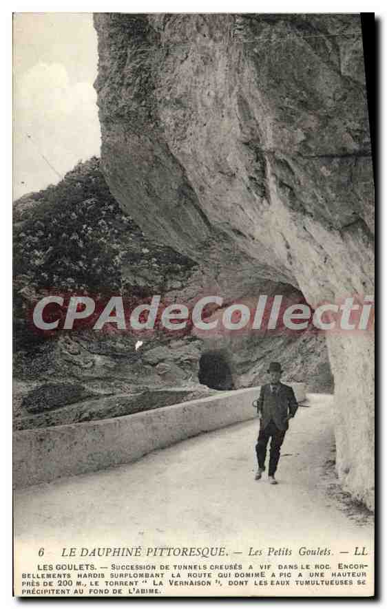 Les Goulets — Succession de tunnels creusés à vif dans le roc, les eaux tumultueuses précipitent au fond de l'abîme — Les Petits Goulets