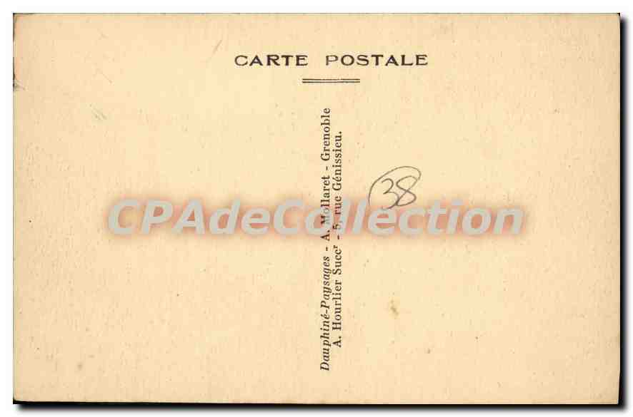 The Funicular of St-Hilaire-du-Touvet — Intersection and Tunnel — Elevation 700 m, Gradient 83 % — Publisher A. Wollaret, Grenoble — Back