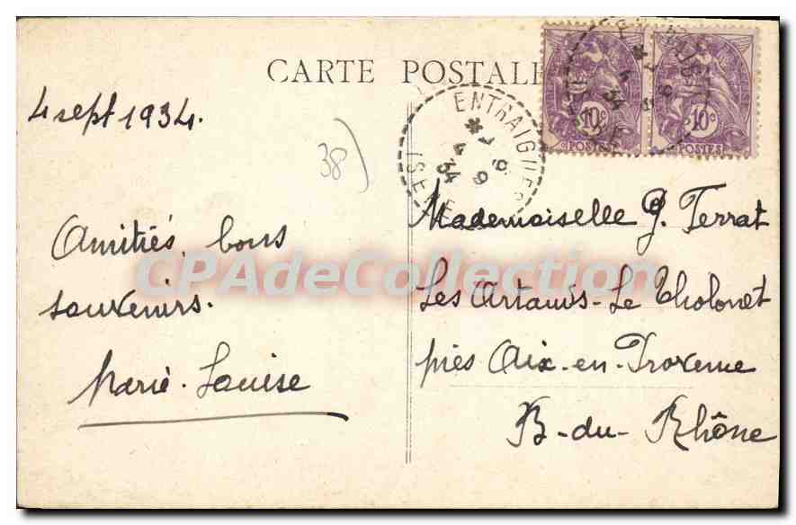 Bahnstrecke La Mure - Dauphiné — Verlag E. R. n° 569 — Rückseite