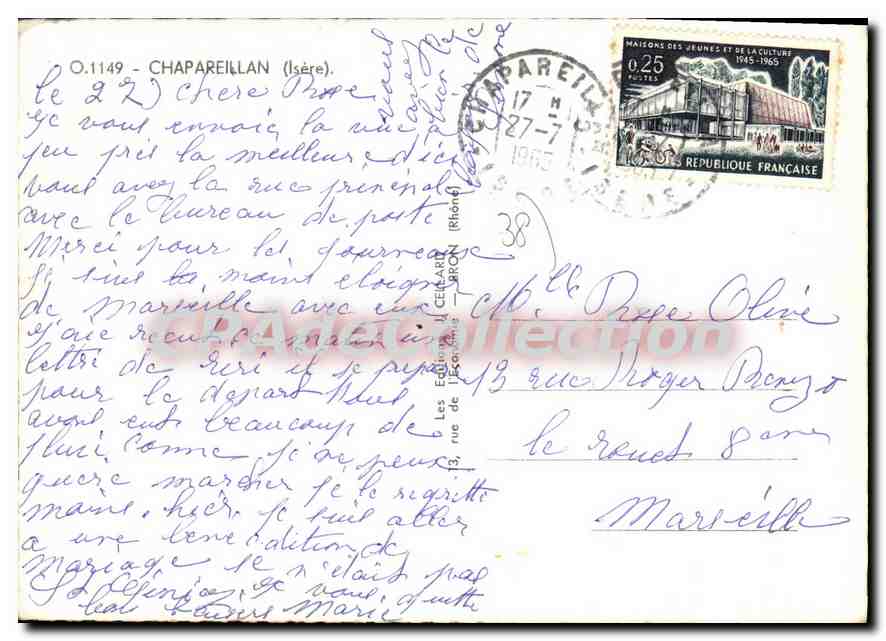Chapareillan — vue panoramique et paysage — éditeur non identifié, n° de série non visible — Reverso