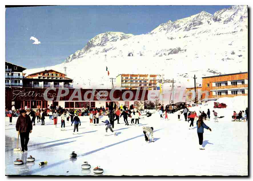L'Alpe d'Huez — Eislaufbahn und Massif des Grandes Rousses — Verlag J. Céllard